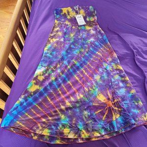 Tie dye hippie skirt